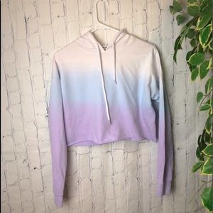Fade Crop Top Hoodie